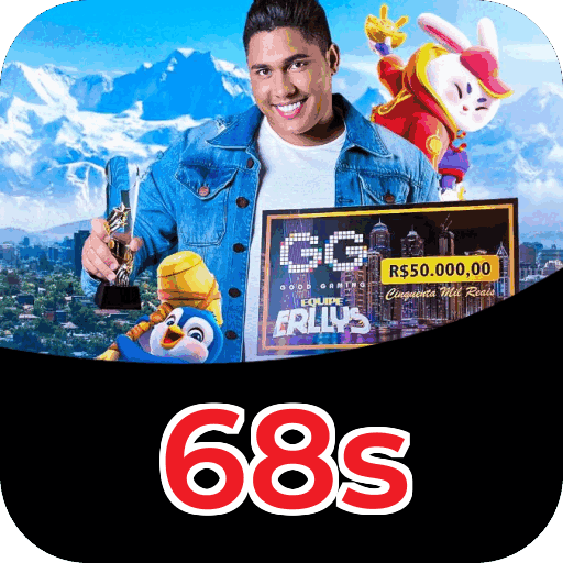 Passo a passo visual mostrando processo de download e instalação do aplicativo 68s